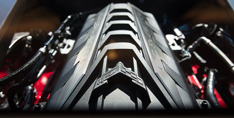 A close up of a Chevy Corvette.