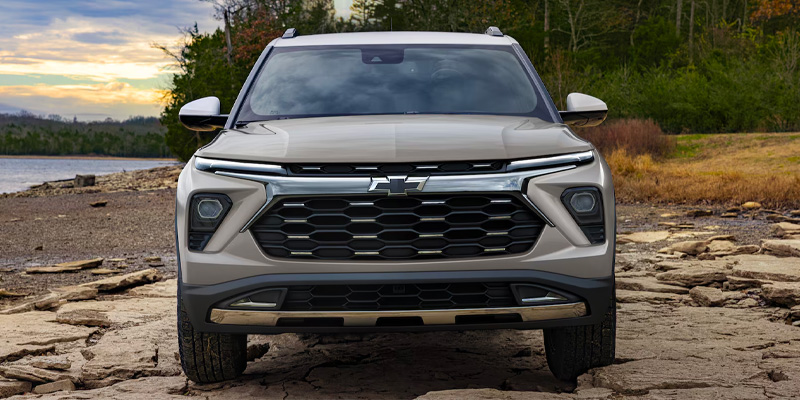 2026 Chevrolet Trailblazer stopped by river side in its front profile