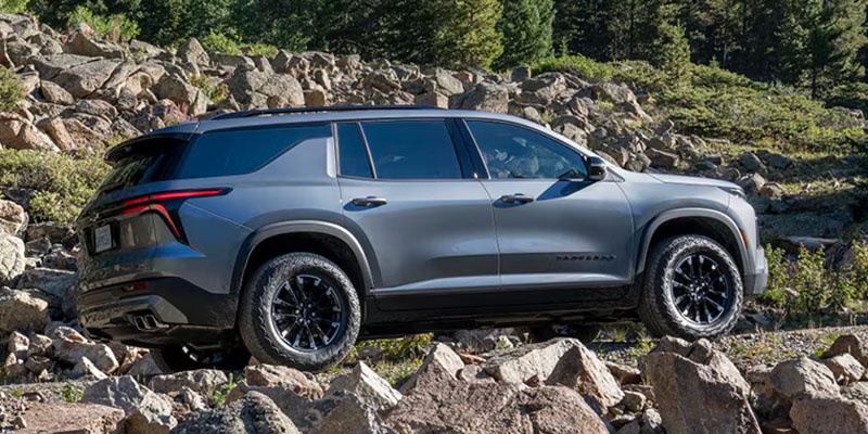 New 2026 Chevrolet Traverse showing it's off-road capabilities