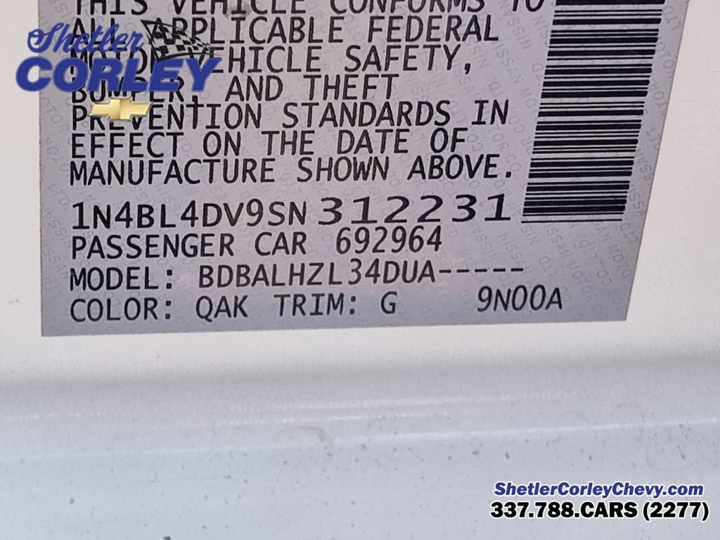 2025 Nissan Altima SV